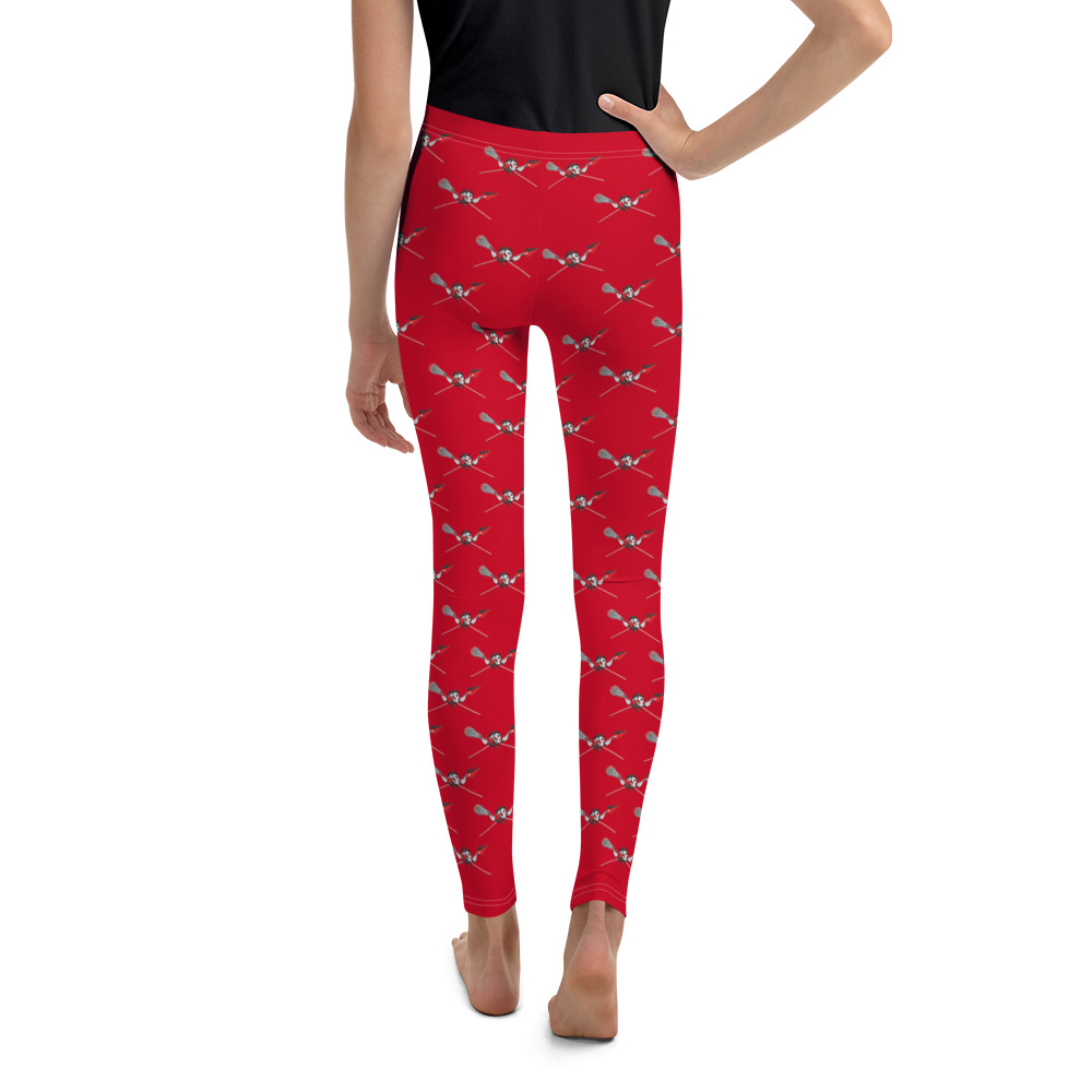 Unisex Youth Leggings - Warrior Red - LMBCotton